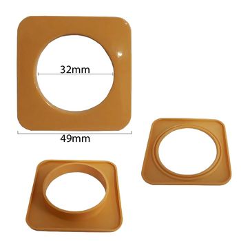 Ilhós Para cortina Quadrado 30mm com 25 Pares 9134/30 Chocolate